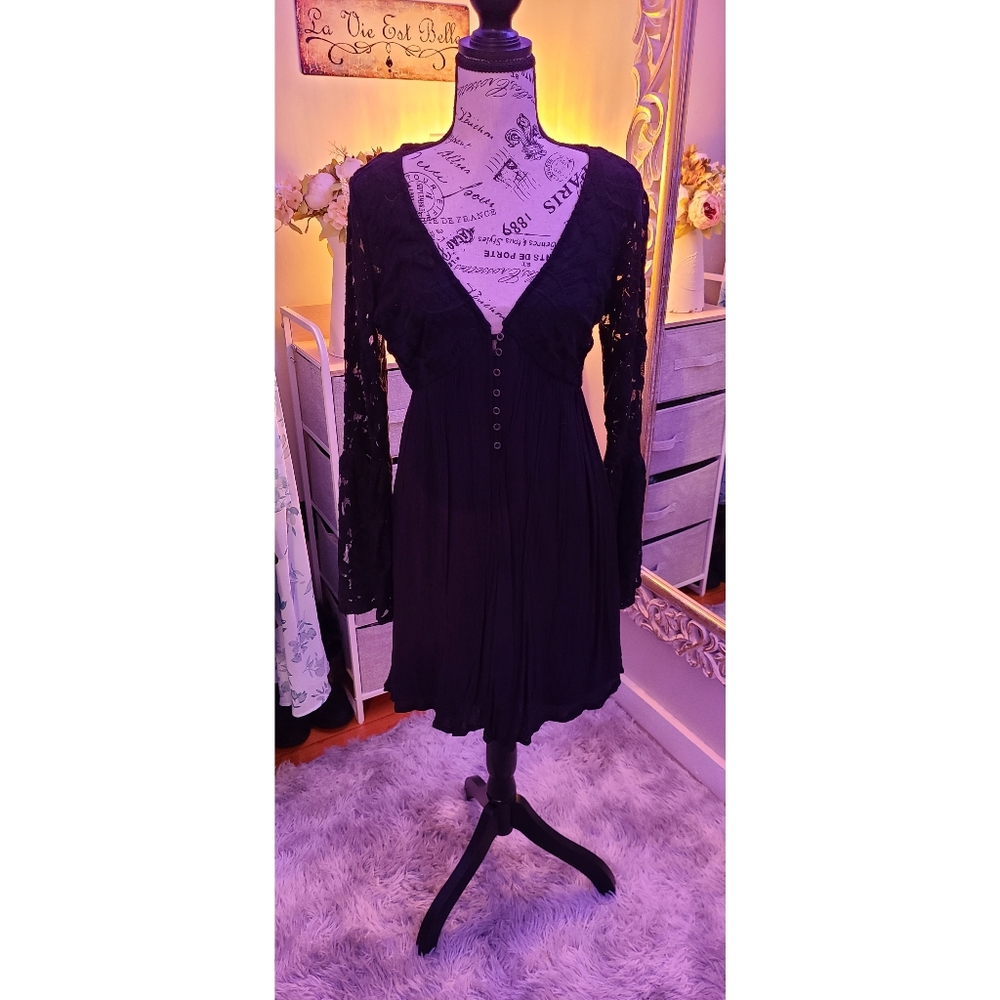 Xhilaration Black Lace Sexy Dress - Picture 5 of 6